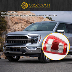 Right Passenger Side Tail Light Compatible with 2021 2022 2023 Ford F150 King Ra