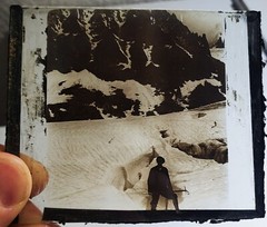 Photo Glass Plaque Early 1900s – Climber 1920s