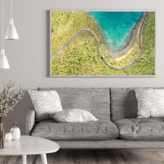 St John Beaches Aerial Photography Wall Art Decor, East End Coastline USVI