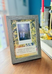 5×7 Framed ORIGINAL Photography Mixed Media With Original Typewriter Poetry