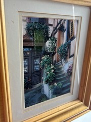 Scanlan Photo In Wood Matted Framed «Steps in Time» in Alsace, France