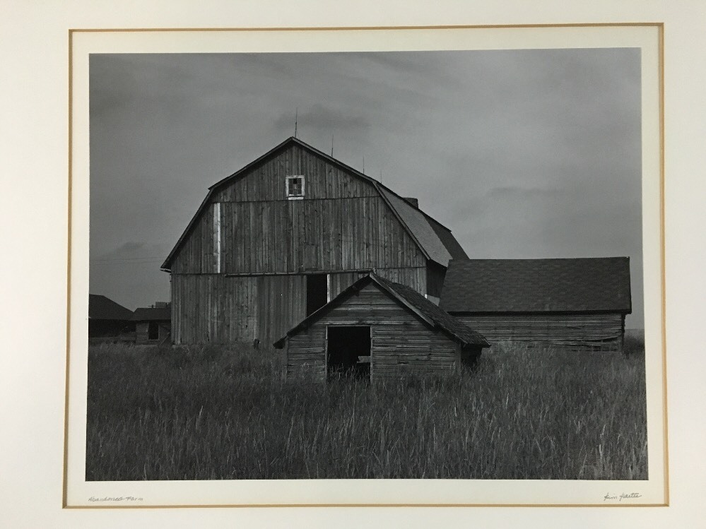 Vintage Photograph «Abandoned Farm» Old Barn Signed 13.5″X10.5″ Original