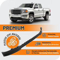 Front Lower Bumper Valance Panel Compatible with 2014-2015 GMC Sierra 1500 Repla