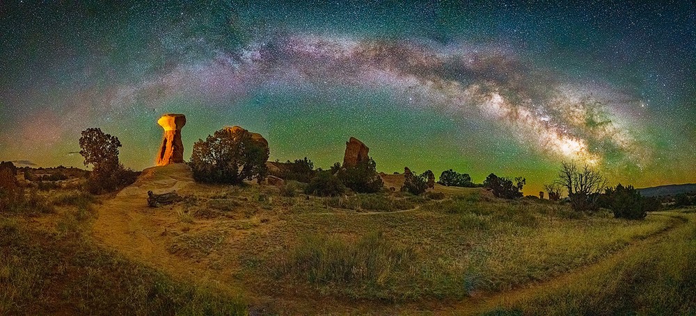 Pot of Gold 14X25 utah Milky Way Astrophotography hoodoo