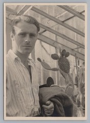 Munich 1949 – Young Man in the Botanical Garden – Old Photo 1940s