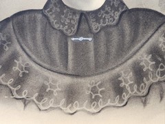 Antique Studio CRAYON PORTRAIT, Tennessee Farmers Pioneers Oddities BOGLE FAMILY