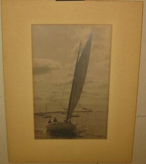Antique WILLARD B JACKSON School ‘Elizabeth’ Crosby SAILBOAT Cape Cod PHOTOGRAPH