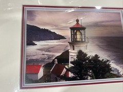 Gary Davis Photography Heceta Head Lighthouse Ocean Signed Matted