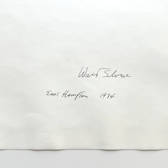 WALTER SILVER HAND SIGNED DATED GELATIN SILVER PRINT EAST HAMPTON 1974