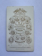 orig. CDV photo photograph old picture woman lady fashion around 1885 Freiburg Ruf