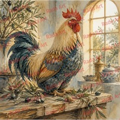 Digital Photo Picture Art Ai Background Wallpaper for Desktop Phone Rooster