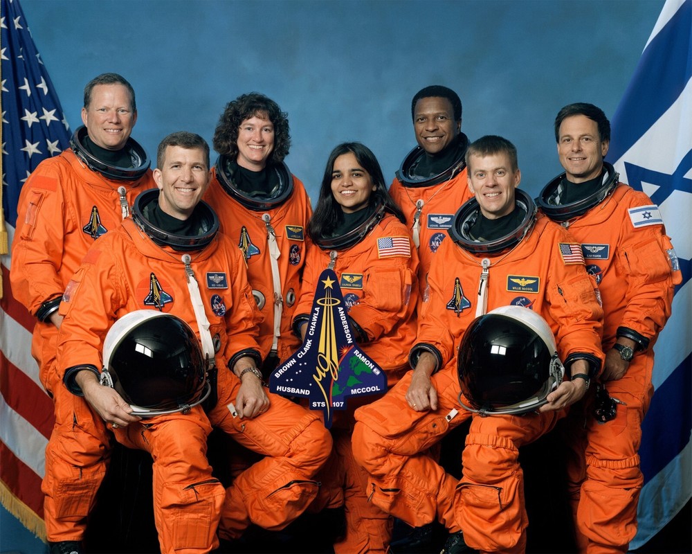 Crew of STS-107 Space Shuttle Columbia Photograph Print 8″x10″