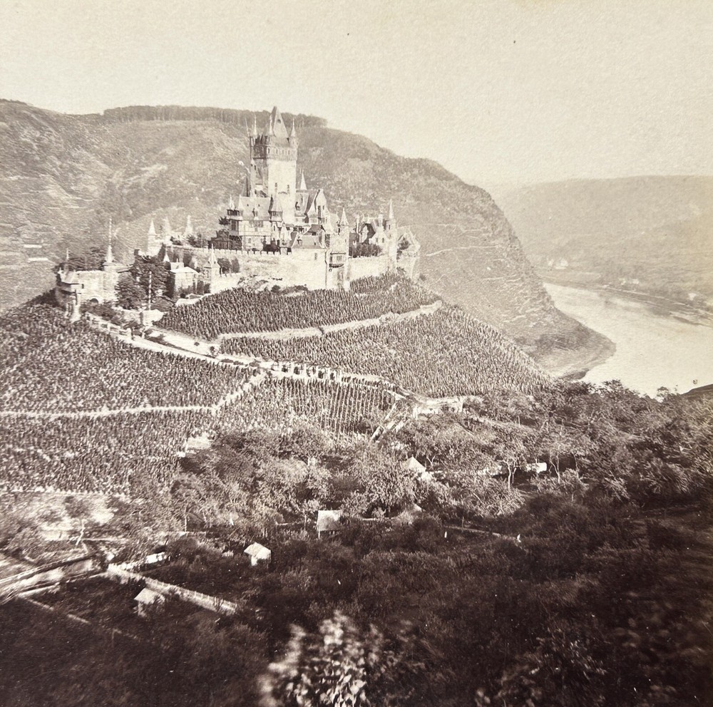 Germany Reichsburg Cochem 1889 Photo S. Williams Stereo Vintage Album