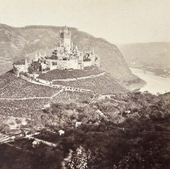 Germany Reichsburg Cochem 1889 Photo S. Williams Stereo Vintage Album