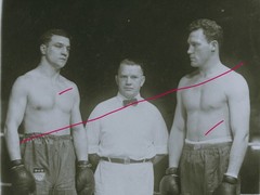 Erich Schöppner?? German Boxer Circa 1950 in Berlin Large Glass Negative