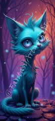 Nice Cat – Digital Image Picture Phone Background AI Art, 12 images – #08