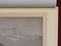 Antique Photograph, ‘Chillon et La Dent du Midi’, Possibly a Photogravure Print