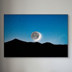 13×19 Fine Art Photography Print – Crescent Moonset – Archival Photo Paper