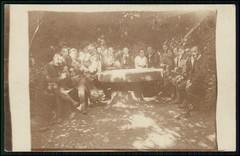 12x Real Photo Postcard Portrait People Groups in Forest and Nature 1910-1920s
