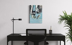 13×19 color print of an osprey and the lizardfish