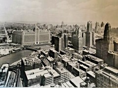 Chicago Photo «Skyline» 8 X 10 Circa 1950 Silver Gelatin Hedrich Blessing Attr