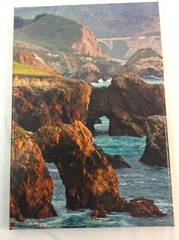 Lot of 2 BROCK BRADFORD Photographs Printed on Canvas ~ Big Sur ~ Ready to Hang