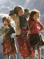 Vern Clevenger Photography Nepal School Children 20″ x 16″ Matted Signed COA
