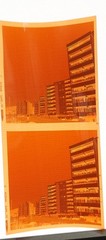 Photo negative bundle view color Schorndorf Stuttgart Kodak new building living room