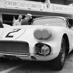 Photo Paper Analog 24 Hours Of Le Mans Chevrolet 1960 Format 30x30cm