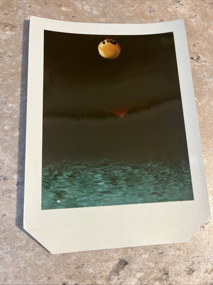 Minimalist Cosmic Art – «The Sun Above the Waves» Abstract Polaroid Dreamscape