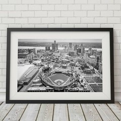 Comerica Park Aerial View Photo, Detroit Tigers Wall Art Photography