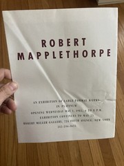 Robert Miller ￼GALLERY Exhibition Invite, catalog R. Mapplethorp 1985 Rare