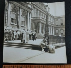 Signed 1940s NYC 7.5×7.5″ New York City Hall PHOTO LEAGUE Joe Schwartz