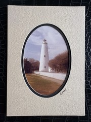 North Carolina Lighthouse Photos Signed Gamow Set Of 5 Hatteras Ocracoke 5” X 7”