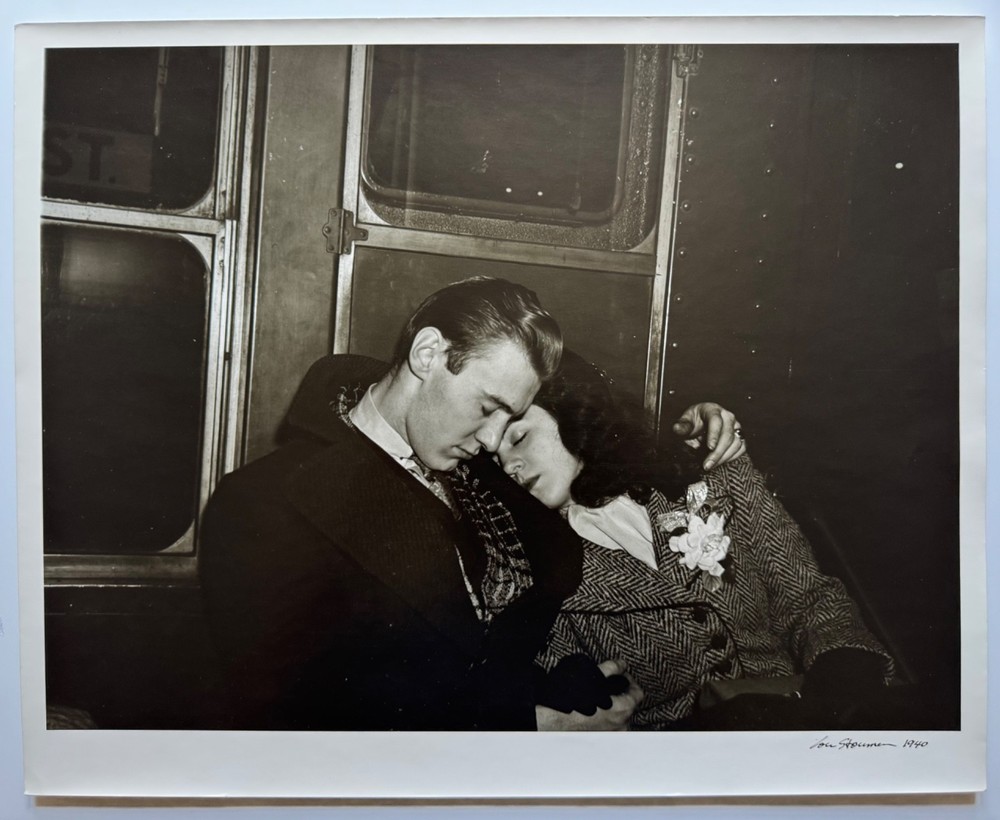 Lou Stoumen Subway NYC 1940 Rare Vintage Photography Gelatin Silver Print Signed