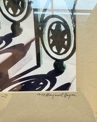 Framed Art Photograph “Footsteps» by Marg Burgess 2004 Light/Shadow