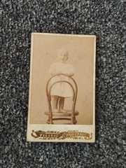 CDV Photo Children, 1908. Child. Girl. Vintage photo of a girl. 2