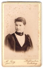 Photograph M. Jung, Lichtenstein-Callnberg, Schulgasse 175, portrait of a young