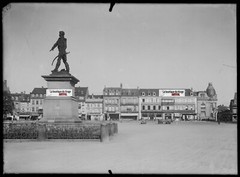 Old Black And White Photo Glass Plate Negative 13X18 Cm Colmar Cars Rapp
