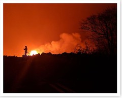 Kilauea Volcano Fissure 7 Lava Fountain 2018 Silver Halide Photo