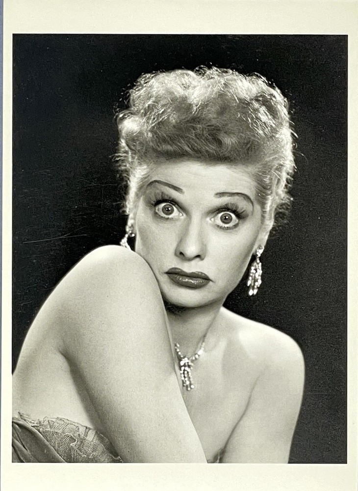 Lucille Ball Art Print Card 1950 Photo By Philippe Halsman Fotofolio 4”x6” Lucy