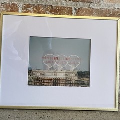 Gold Framed Art Photo 14 x 18 Western Auto Building Kansas City Missouri