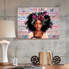 WOWGOOMO Vintage African American Women Wall Art Fashion Black Girl Portrait …