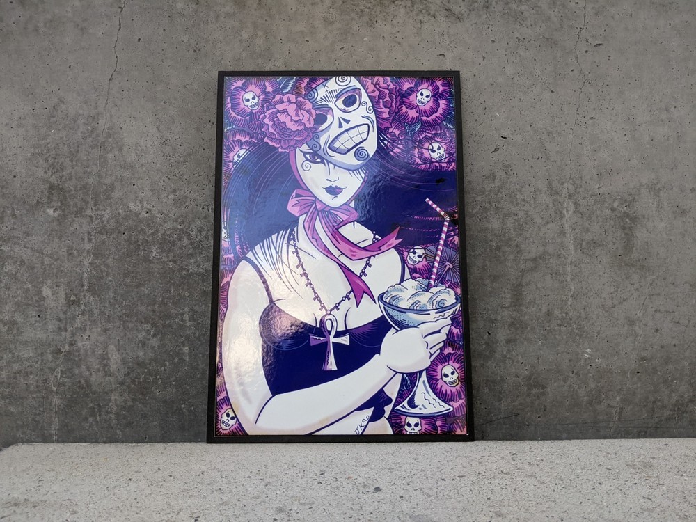 Fantasy Art Work Photography / Print Death Of The Endless Goth Girl With A Drink
