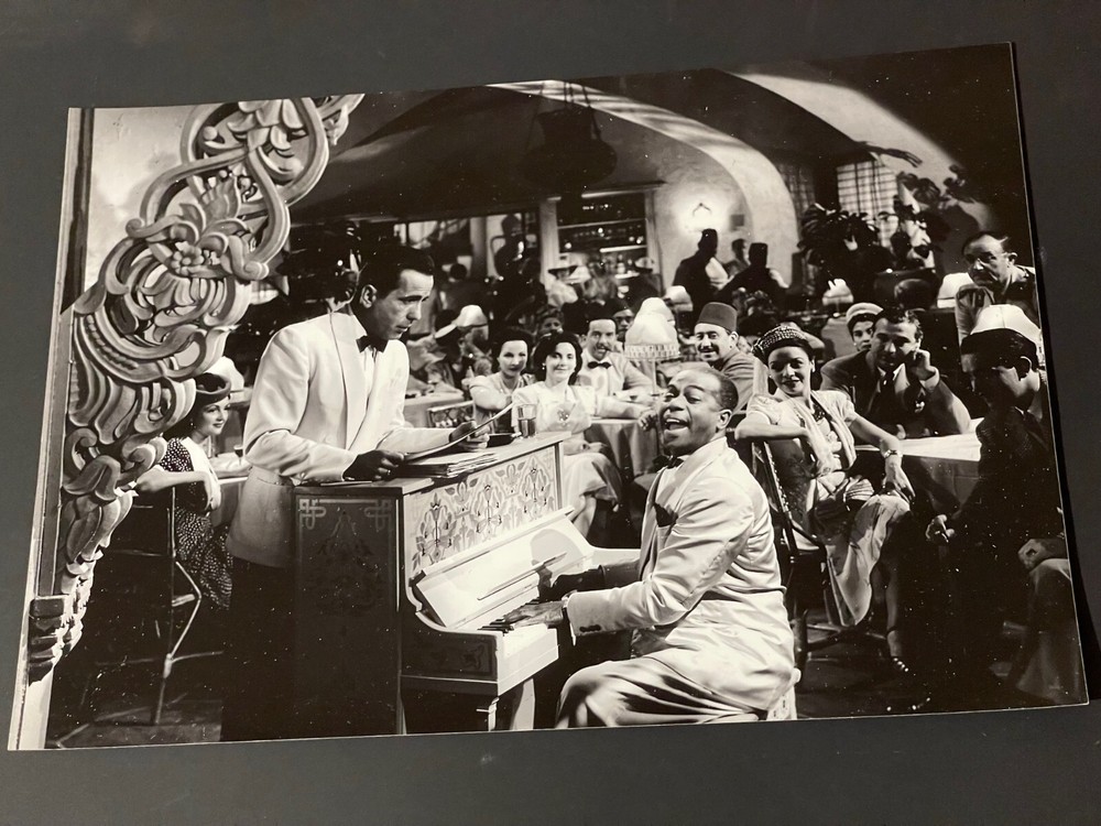 Large Vintage Film Photo Humphrey Bogart Casablanca Piano Dooley W