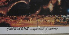 Columbus (Ohio) Reflections of Excellence, Bridge, poster/photograph, 19″ x 25″