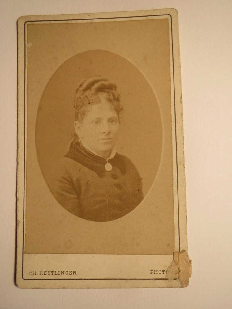 Paris – 1877 – Woman with Hairstyle – Portrait / CDV