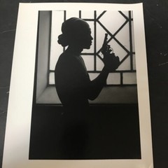 Art Photograph Silver Gelatin Print Janine Gordon Signed Brazil Silhouette B/W