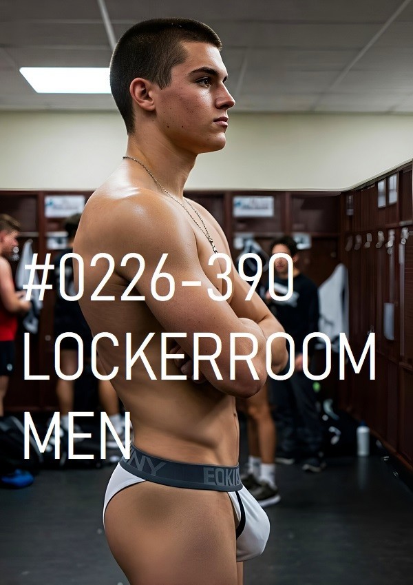 MALE PORTRAIT #0226-390 – lockerroom men series -freeShipping in the usa