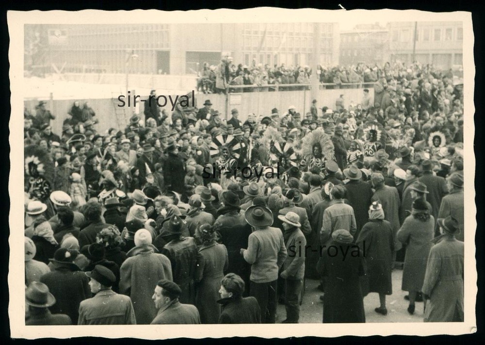 Carnival Cologne 1950s – Native Native Indians – Photo 10x7cm